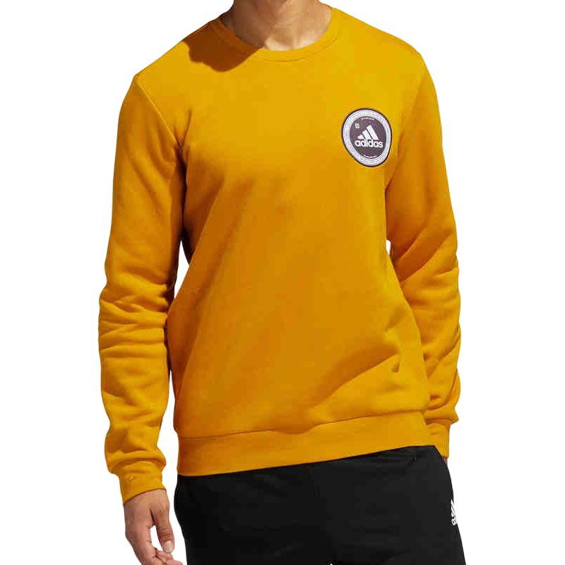 Adidas Sweatshirts Men s Yellow Crew Neck Moderate GE5524 175/96A/M