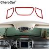 Center Console Dashboard Speaker Trim Frame For Dodge Ram 18-20 Red Carbon Fiber