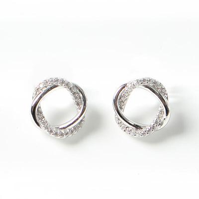 [Bijouholic] Silver 925 Shine Twist Earrings