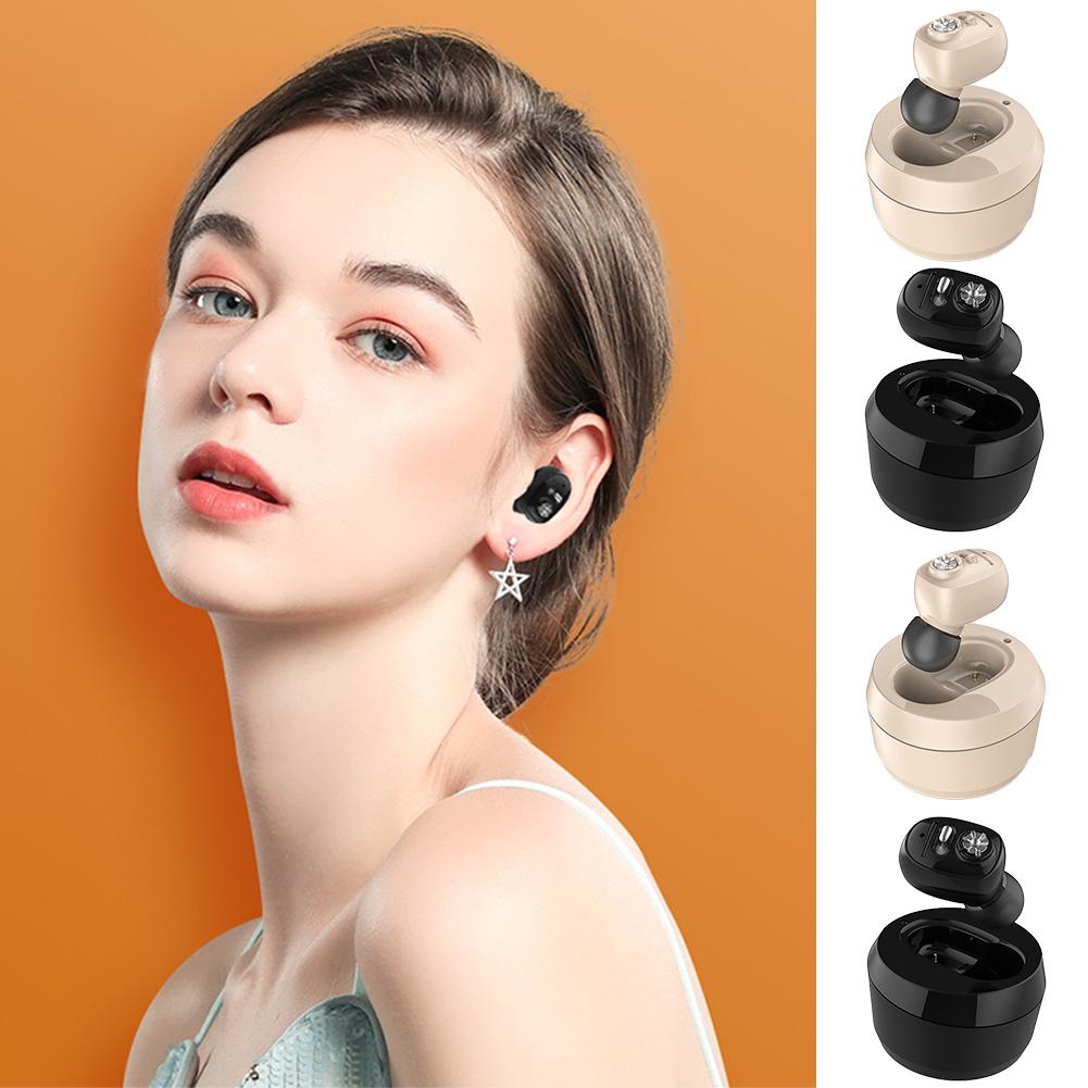 Mini Rechargeable Hearing Aids Digital Hearing Aid Sound Amplifier for Deafness Elderly High Power Noise Reduction