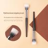 Flat Head Blush Stippling Brush - Fine Goat Hair Makeup Tool