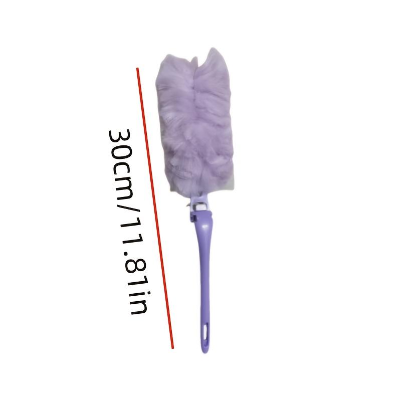 

1 шт. Электростатическая щетка для пыли с регулируемой ручкой, инструмент для уборки дома и интерьера дома на колесах, для гостиной, спальни, ванной комнаты, для использования на открытом воздухе