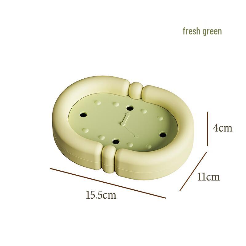 YIXI Wall-Mounted Double-Layer Draining Soap Dish