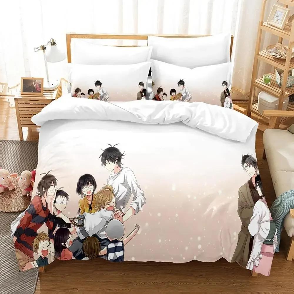 Barakamon Bedding Set Single Twin Full Queen King Size Bed Set Adult Kid Bedroom Duvet Cover Sets 3D Anime Bed Sheet Set