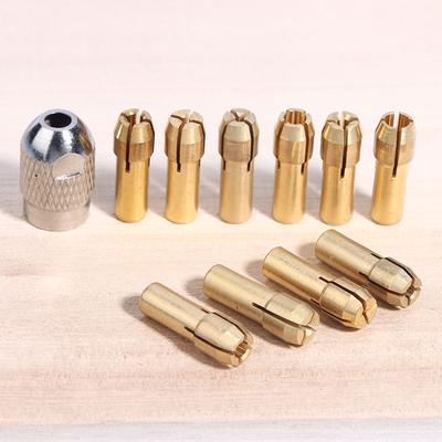 1Set M8 M7 Nuts Drill Chucks Adapter Mini Drill Chucks For Chuck Adapter Micro Collet Brass Power Rotary Tool