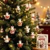 Birthday Party Favors 2026 Bunny Advent Calendar, 24 Days Acrylic Rabbit Ornaments Christmas Countdown Collectible Figurines 2D Flat Cute Animal