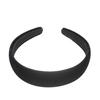 Black Grace Padded Velvet Hair Band Like Headband Solid Hair Band For Women And Girls