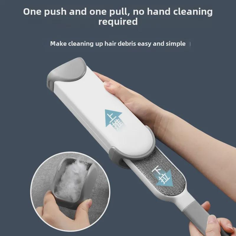 Double-Sided Electrostatic Brush: Pet Hair Remover & Shaving Tool
