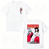 Japońska Anime Inuyasha Kagome Koszulka Graficzna, Unisex Bawełniana Luźna Codzienna Krótki Rękaw Koszulka dla Kobiet i Mężczyzn