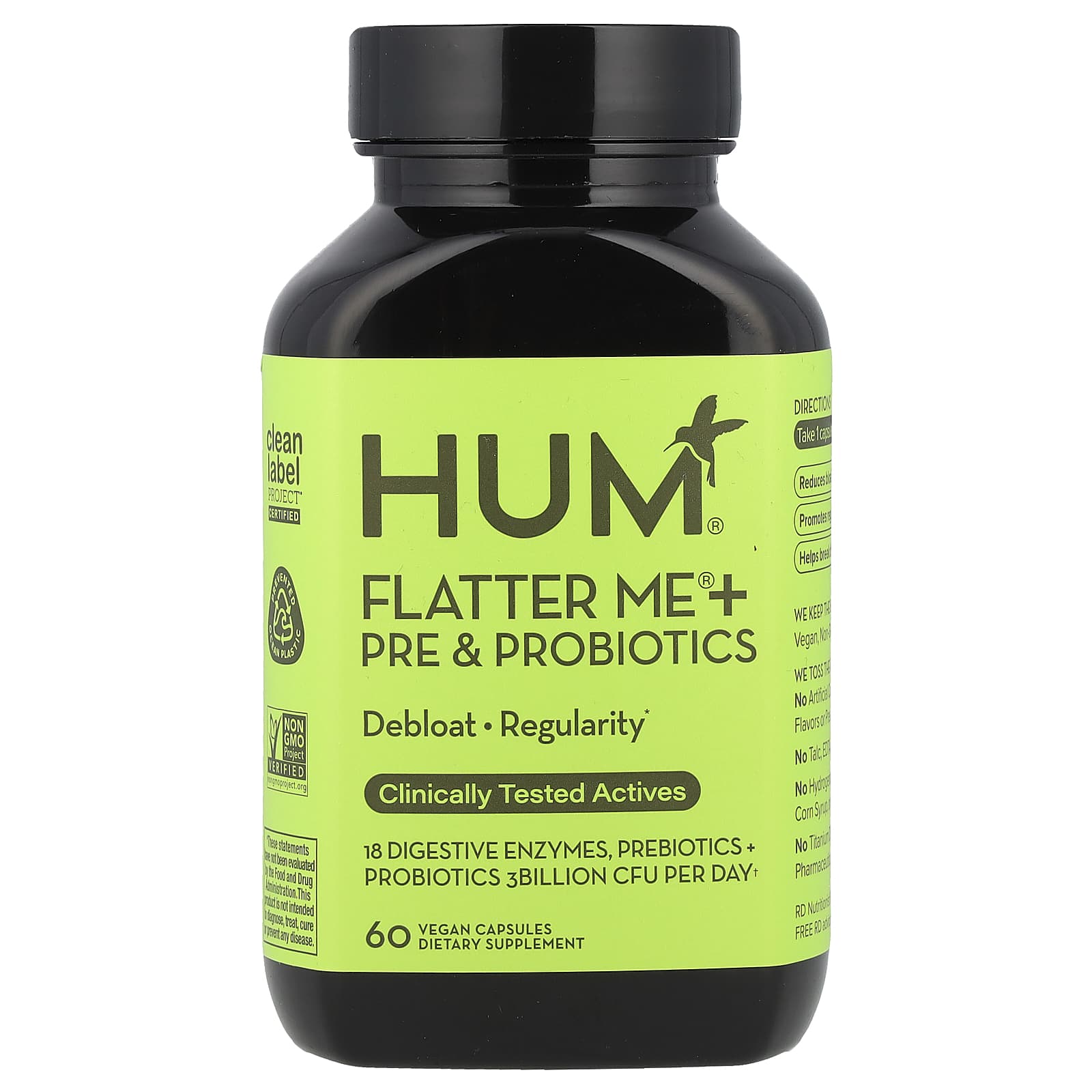 

Flatter Me® + Prebiotic & Probiotic, 60 Veggie Caps