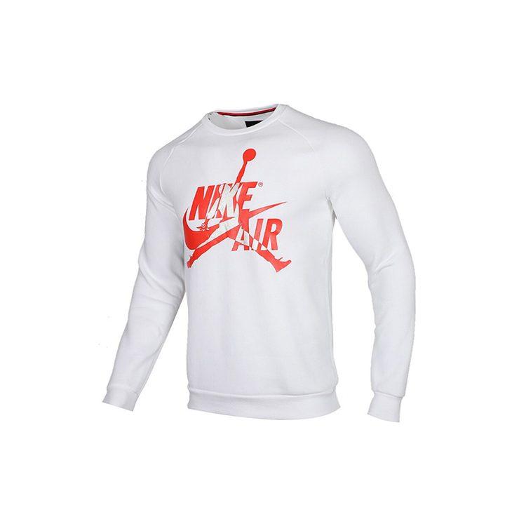 Jordan Sweatshirts Men's White Crew Neck Moderate Regular BV6007-100