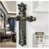 85mm All Copper Hollow Out  Mute Door Lock Indoor Wooden Door Lock Handle Lock Room Door Lock European Luxury Style Villa Lock