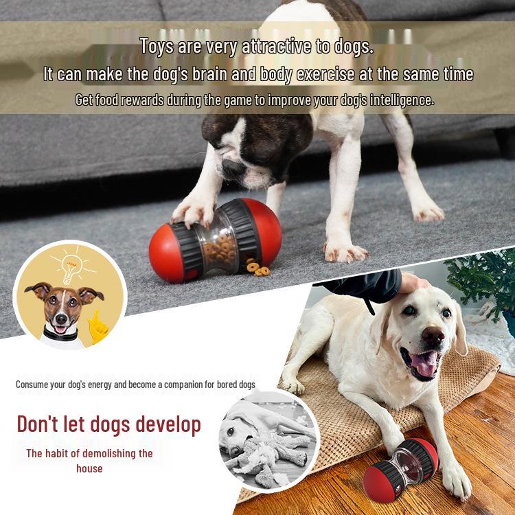 Pet Food Dispensing Dog Molar Ball - Indestructible Slow Feeder and Biting Toy