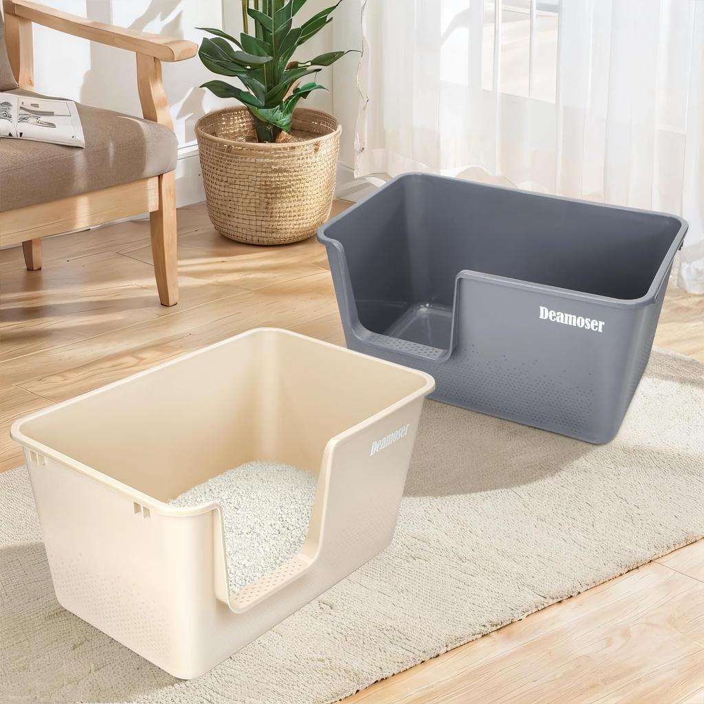 Extra Large Cat Cat Open Large Multiple Cat Toilet Easy to Cat Integrated Width x Depth 39 x Height 32cm Toilet, Toilet, Type, Cats, Cats, Body,