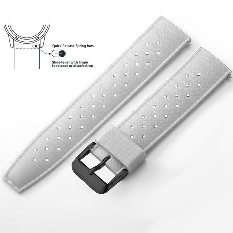Tropical Silicone Watch Band Quick Release Watch Band 18mm 20mm 22mm Rubber Tropic Smart Watch Strap Waterpfroof Muti-Color