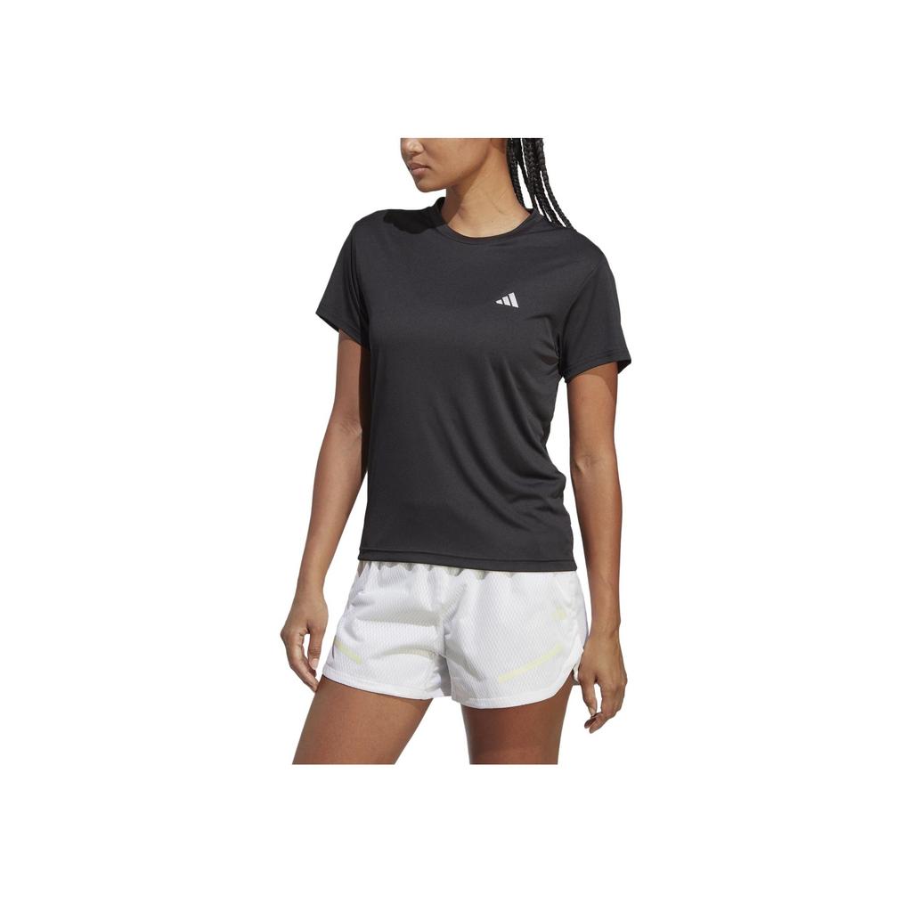 Adidas Round Neck Pullover Comfort T-Shirt Women Tops Black HZ0107