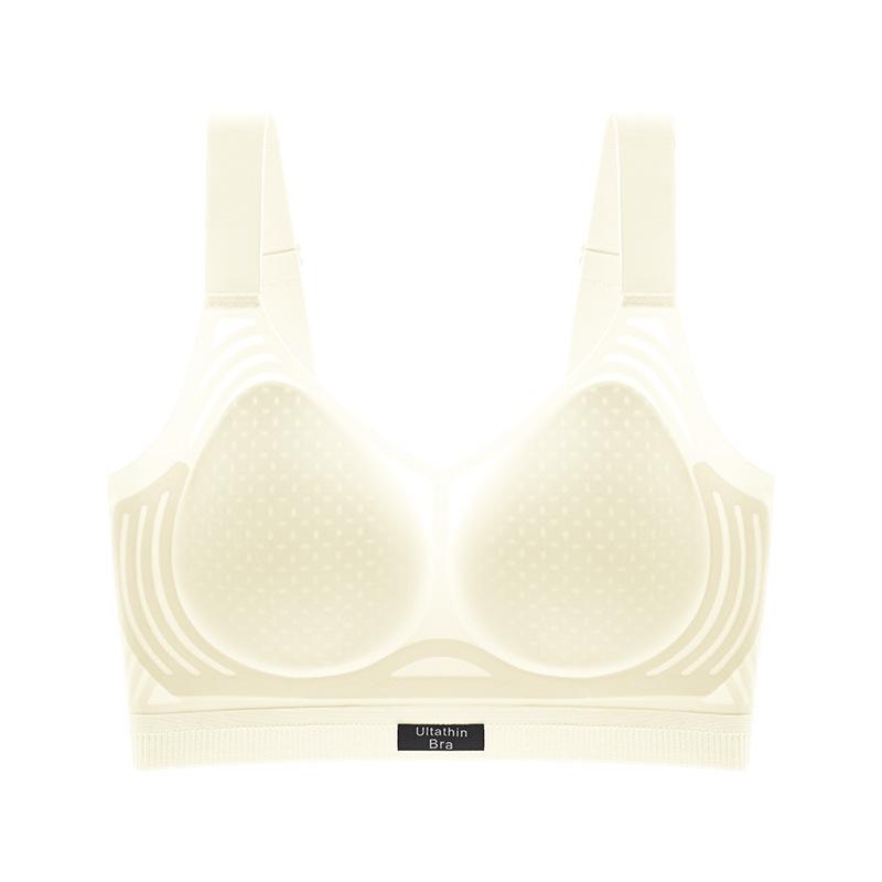 Invisible Bra Women's Breathable Fixed Cup Large-sized Underwear Gathering Bra Seamless Beautiful Back Bra Push Up Bra