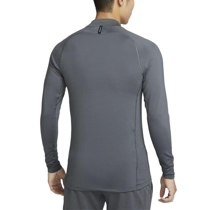 Nike Logo Embroidered Solid Color Long Sleeve Fitness Shirt Men tops Gray DQ6608-068