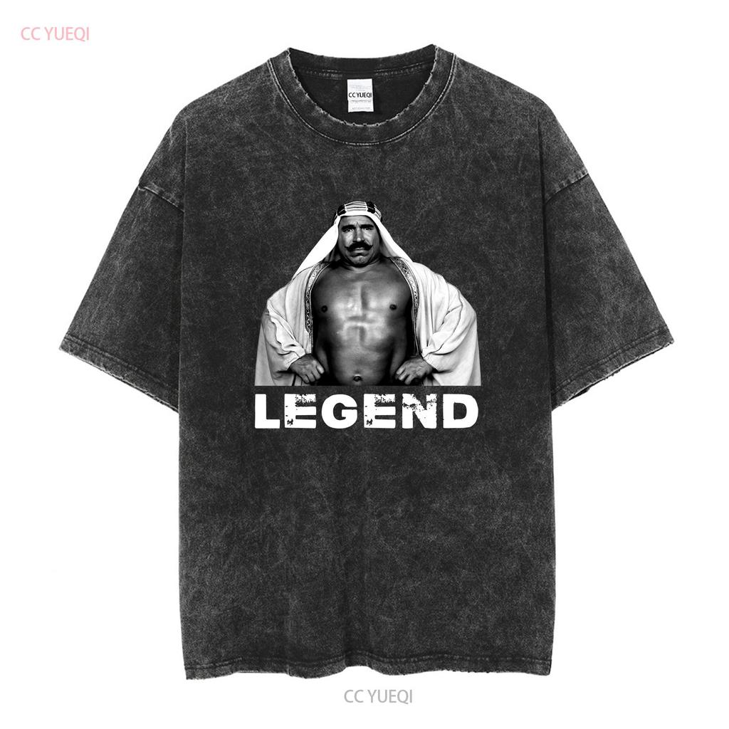 The Iron Sheik Legend Fan V2 T Shirt long or short sleeves vintage Washed Versatile Top For Everyday Wear fashion Comfortable