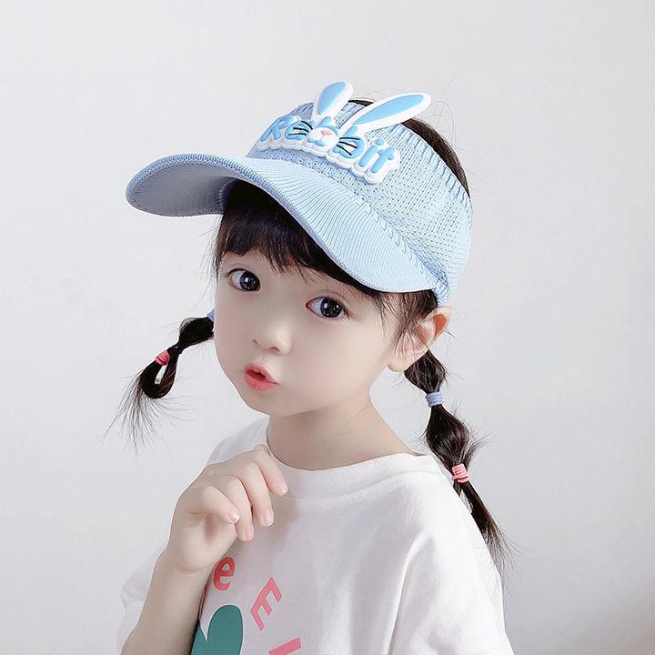 Summer Baby Girls Wide Brim Sun Hat - Shell Empty Top for Sun Protection