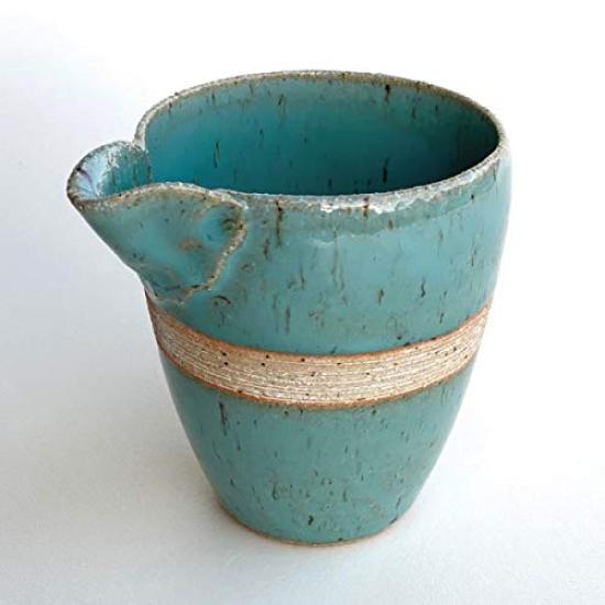 Stylish Sake Mino Light for Cold Nordic for Japanese Sake Set, Ware, Blue, Blue, Ceramic, Sake, 1.8-cup Capacity, Style,