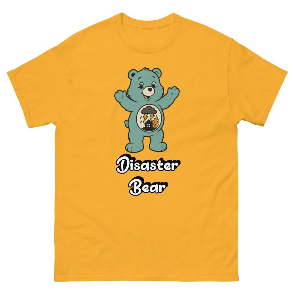 

Unisex Disaster Bear Tee, Funny Care Bear T-Shirt, Care Bear Inspired Tee S