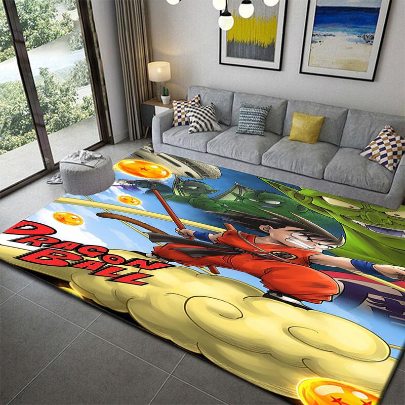 Dragon Ball Trendy Anime Printed Area Ruganime soft washable cartoon floor carpet 60x90cm
