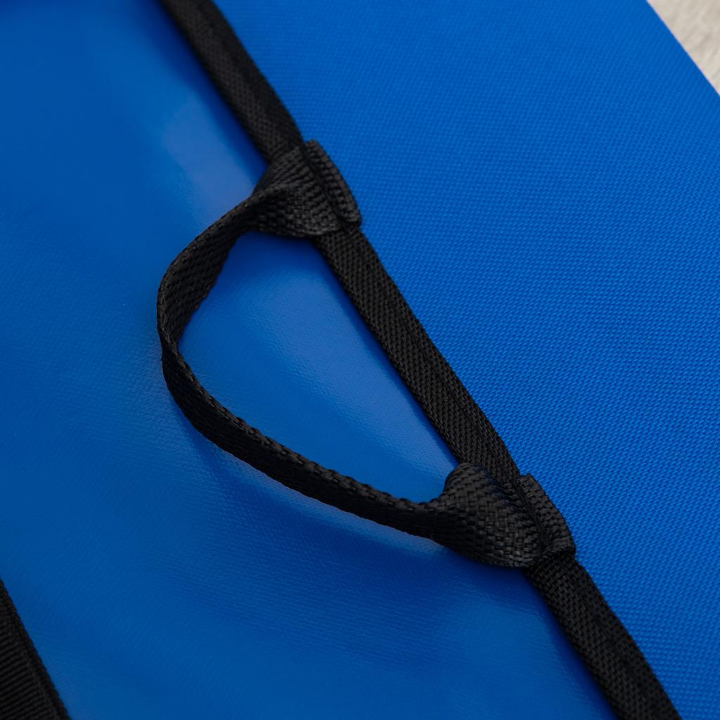 Folding Cot for Small Size Dogs for Indoor and Outdoor, Raised Dog Bed, in Steel and Oxford Fabric, 71x58x20 cm, Blue