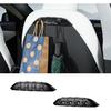 Motrobe 2PCS Tesla Model Y/Model 3/Model S Seat Hooks Purse Hanger Seat Back Organizer Anti-Drop Purse Holder Foldable Hidden Headrest Hook For Model