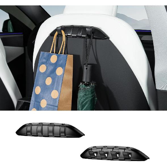 

Motrobe 2PCS Tesla Model Y/Model 3/Model S Seat Hooks Purse Hanger Seat Back Organizer Anti-Drop Purse Holder Foldable Hidden Headrest Hook For Model