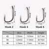 10pcs Carp Fishing Wide Gape Hook PTFE Coating Micro Bard High Carbon Steel Size 2 4 6  For Carp Fishing Hair Rig