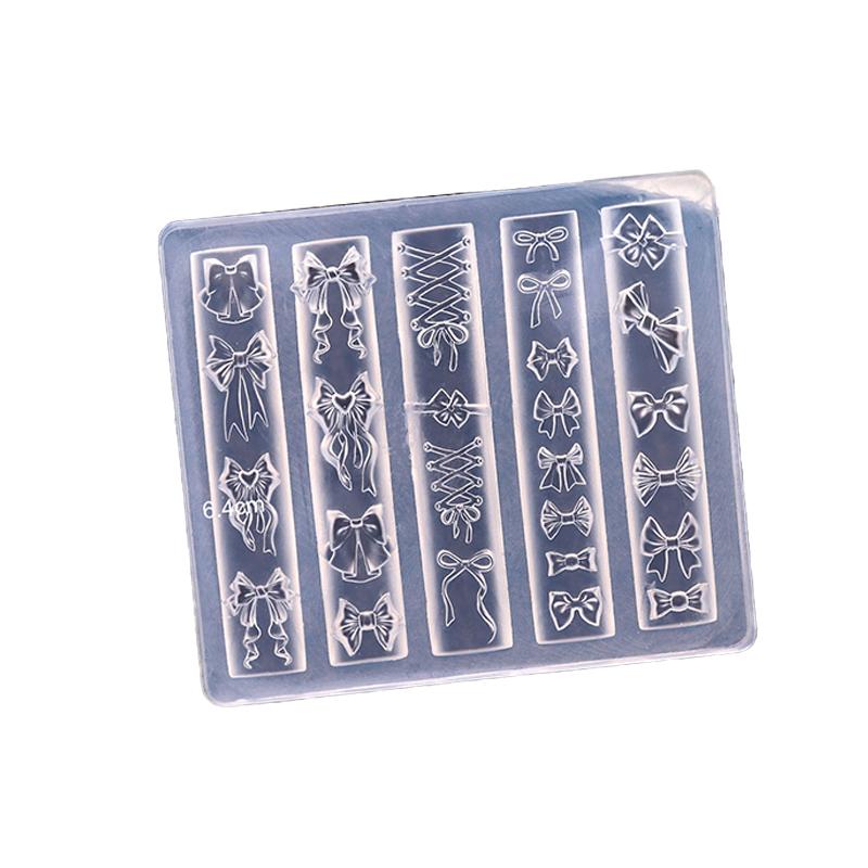 ZZ 3D Silicone Relief Mold Butterfly Flower Design Nails Diy Design Nail Art Decorations Silicone Nail Mold Nail Accessories