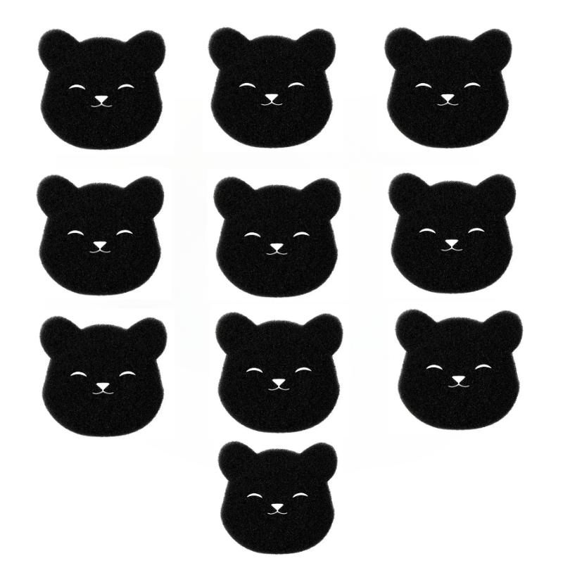 1-20PCS Pet Hair Remover Bear Shape Laundry Ball Washing Machine Lint Catcher Reusable Clothes Sofa Cat Dog Hair Cleaning Sponge