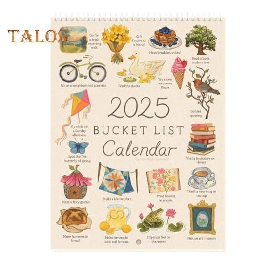 

1/2 шт. 2025 календарь-список желаний календарь-подарочный буклет органайзер для садоводства ежегодный календарь посадок 1pc