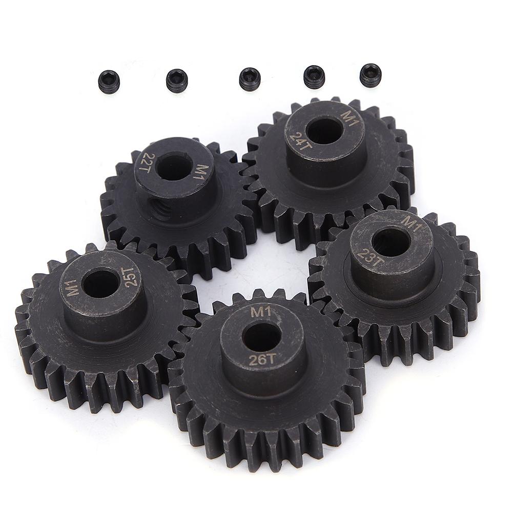 Chrome Steel Motor Gear Kit cent5mm Inner Hole(M1 22t 23t 24t 25t 26T) RC Accessory