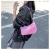 2023 Autumn Korean Style Girlish Heart Shoulder Bag: Niche Baguette Chain Design