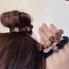 Mode Glänzende Kristallkugel Samt Dünnes Elastisches Gummiband Einfarbig Schwarz Haargummi Scrunchies Haarband Seil Für Frauen