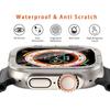 Ochranné sklo pro Apple Watch Ultra 49mm Pouzdro Příslušenství Kovový Kryt Rám+Tvrzené sklo pro iWatch Ultra 2 49mm Luneta