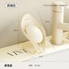 Suction cup soap box Household bathroom Wall-mounted non-punching soap box Bathroom drainable non-slip soap box