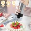 Stainless Steel Household Deep-fried Dough Sticks Maker Gun Cream Mounted Flower Gun with a Variety of Flower Mounted Mouth