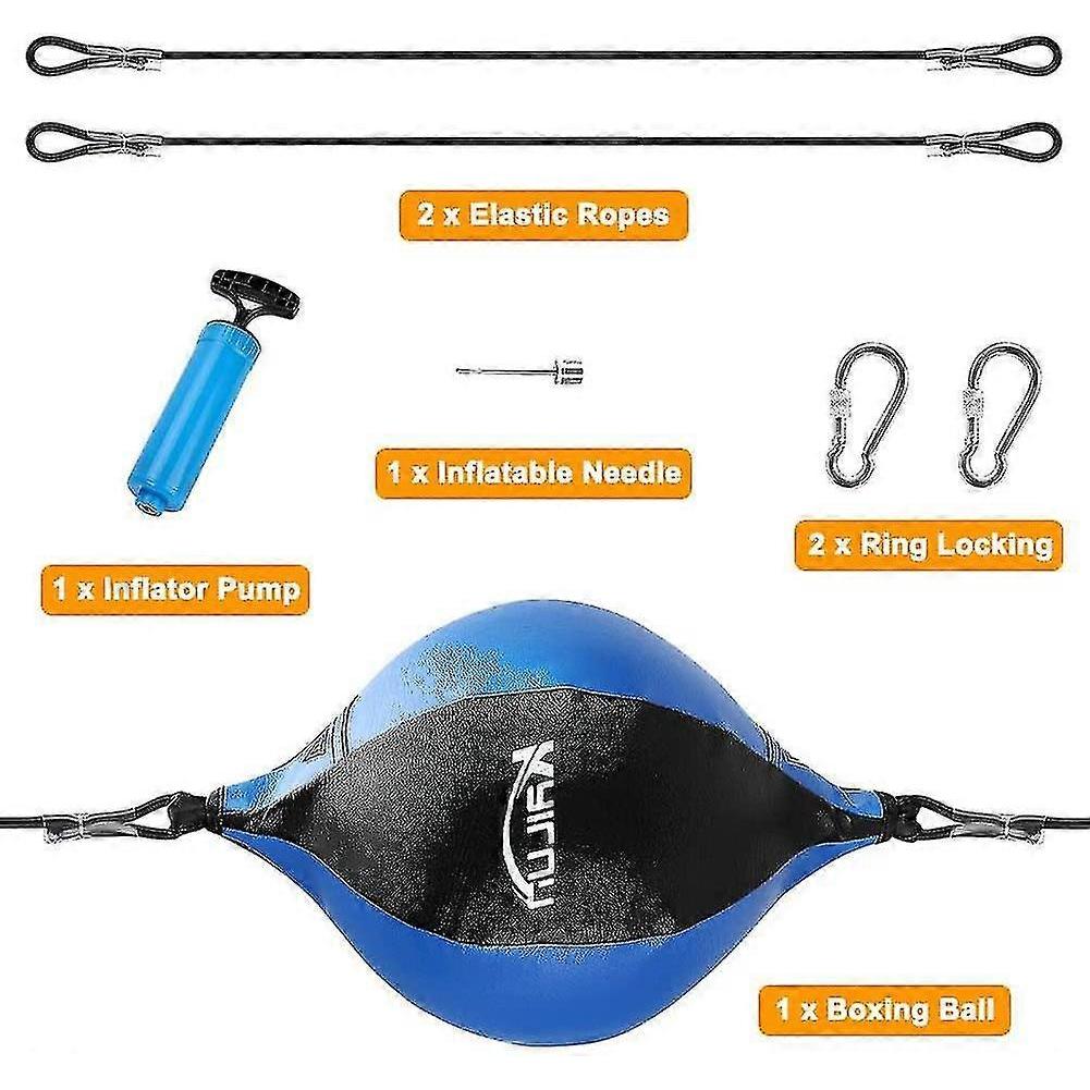 Leather Speed Ball Hanging Boxing Punching Ball,for Gym Mma Punch Bag - Ya