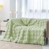 Bubble rabbit blanket flannel blanket Four season nap sofa blanket Coral fleece leisure air conditioning cover blanket Thickened plush bed cover