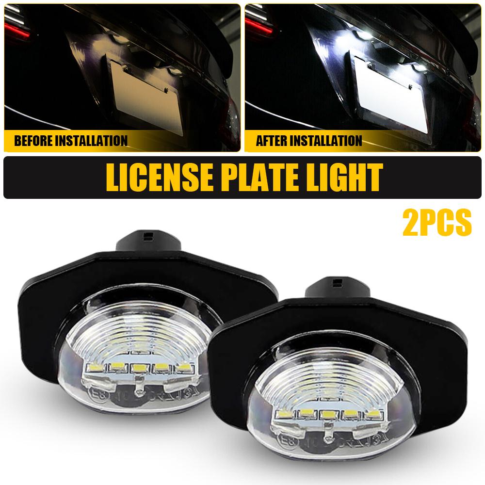 

2x світлодіодні лампочки підсвічування номерного знака 6000K білі для Toyota Corolla 2009-2013 Sienna 2011-2020 Scion xB Scion xD 2008 2009 білий