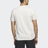 Adidas Lounge Letter Logo Print Round Neck Short Sleeve T-Shirt Men Tops White HR3002