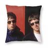 O-Oasis Rock Band Pillowcase Printing Polyester Cushion Cover Decorations Throw Pillow Case Cover Home Zippered 45X45cm