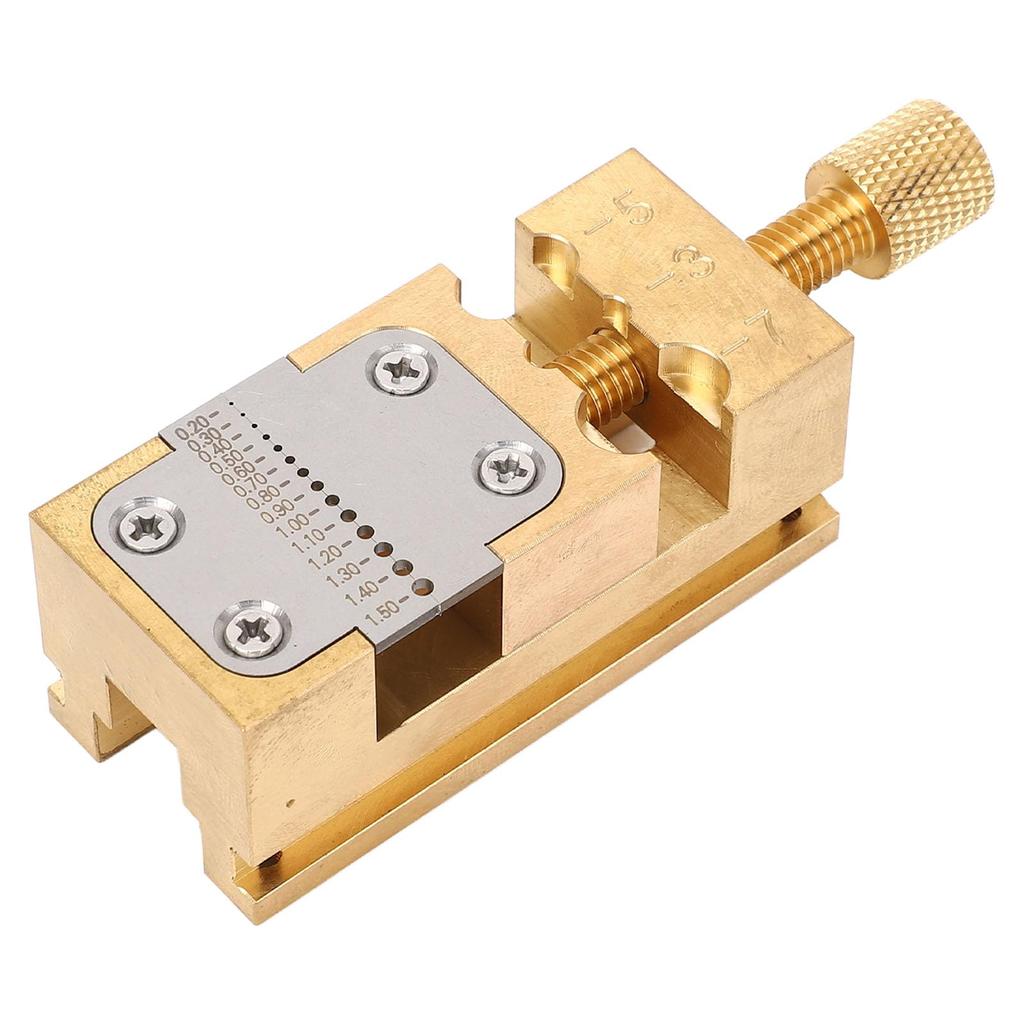 Acogedor Watch Repair Vise Clamp Brass Pointer Tube Clamp, Strong Material, Compact Size, for Watch Hands and Wheels, Essential Tool for DIY and Profe