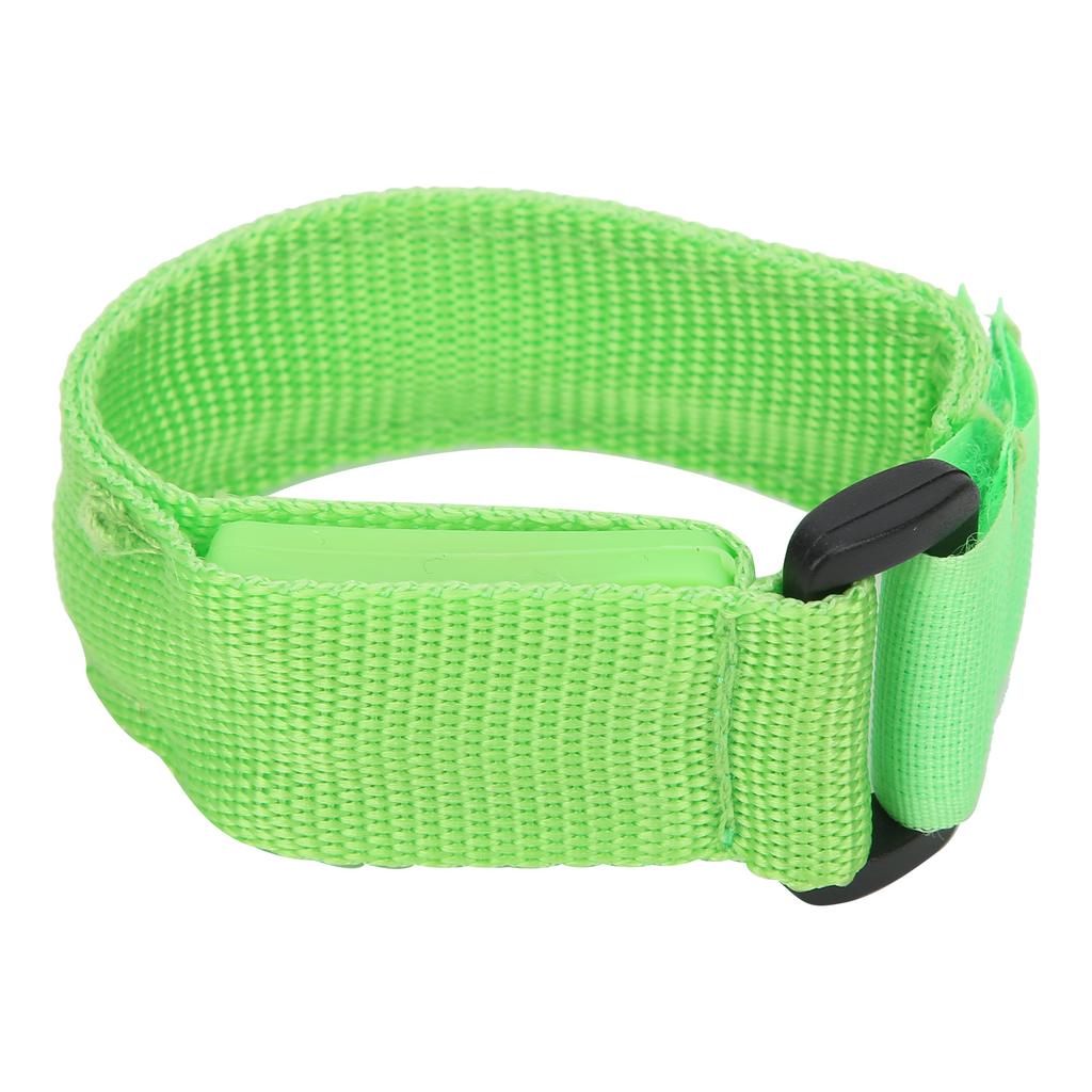Outdoor Running LED Armband Adjustable Flashing Wristband Cycling Light Up BraceletGreen
