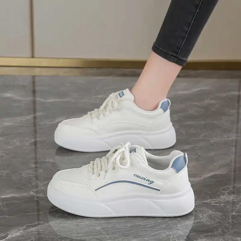 Fashion PU Leather Thick Heeled Footwear For Womens Tennis New Shoes Sneakers Multicolored Woman Sneakers Sport Workout Luxe News