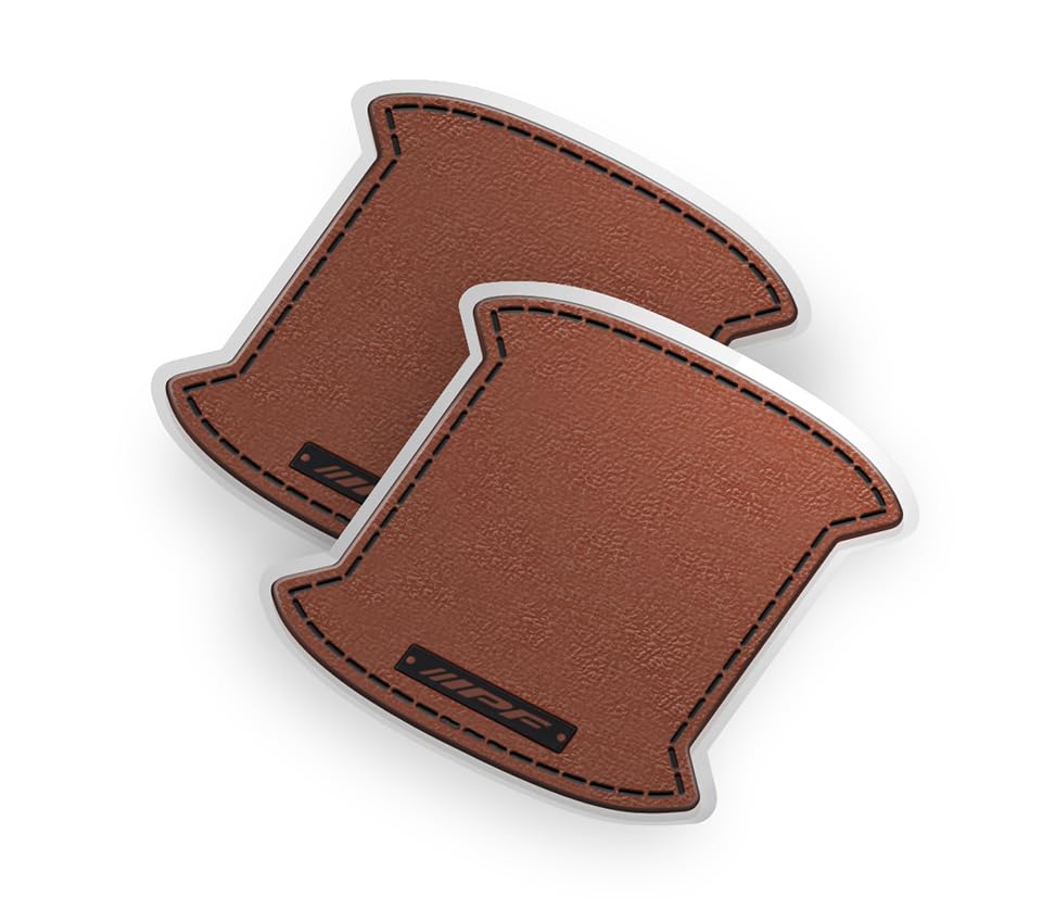 

IPF EXP Series Door Handle Universal Easy Scratch Made in Protectors, Leather-Look Multi-B, Type, Installation, Prevention, Japan, Brown, 2-Pack,