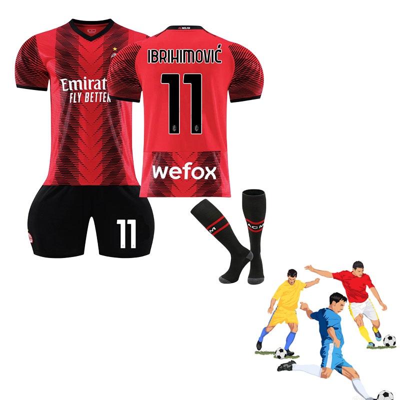 2023-24 Ac Milan Home Jersey Youth And Adult Sizes Football Apparel